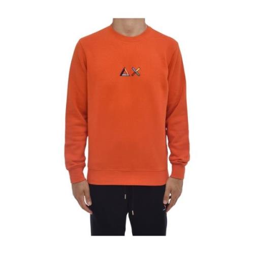 Sweatshirt met ronde hals Sun68 , Orange , Heren