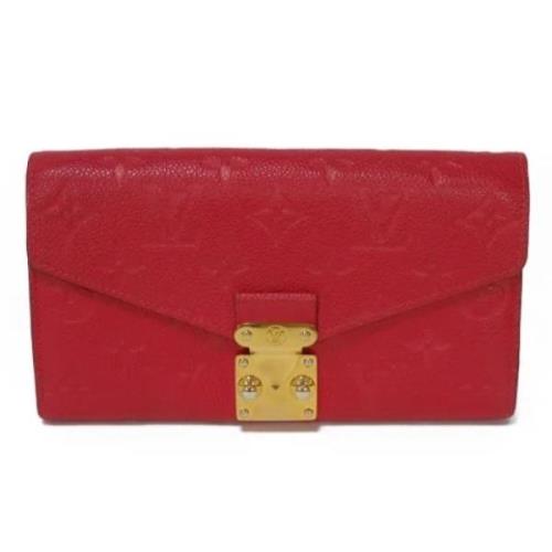 Pre-owned Fabric wallets Louis Vuitton Vintage , Red , Dames