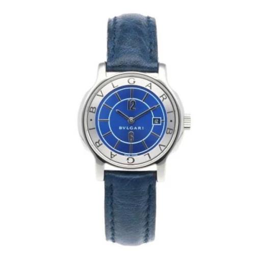 Pre-owned Stainless Steel watches Bvlgari Vintage , Blue , Dames