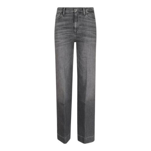 Grijze Flared Jeans 7 For All Mankind , Gray , Dames