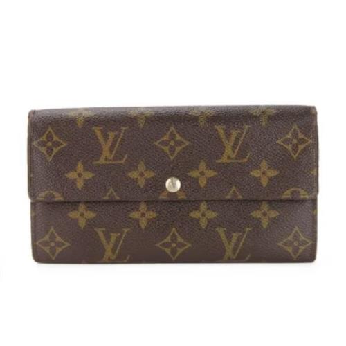 Pre-owned Canvas wallets Louis Vuitton Vintage , Brown , Dames