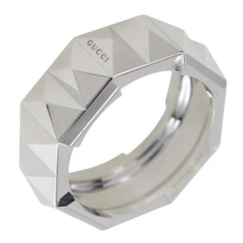 Pre-owned White Gold rings Gucci Vintage , Gray , Dames