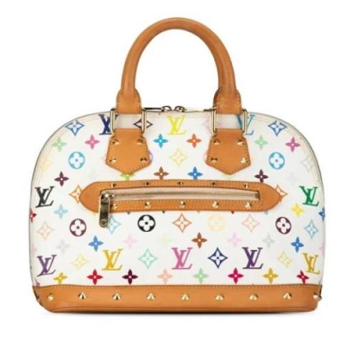 Pre-owned Leather louis-vuitton-bags Louis Vuitton Vintage , White , D...