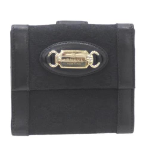 Pre-owned Leather wallets Gucci Vintage , Black , Dames