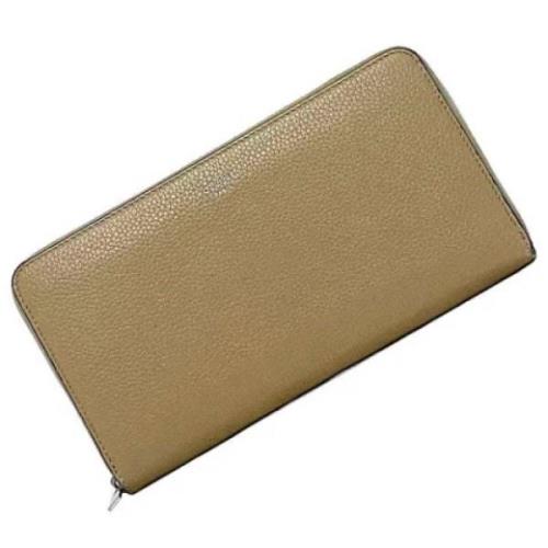 Pre-owned Leather wallets Celine Vintage , Beige , Dames