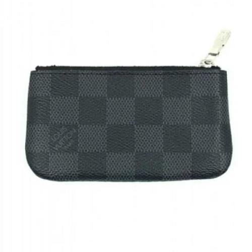 Pre-owned Canvas wallets Louis Vuitton Vintage , Black , Dames