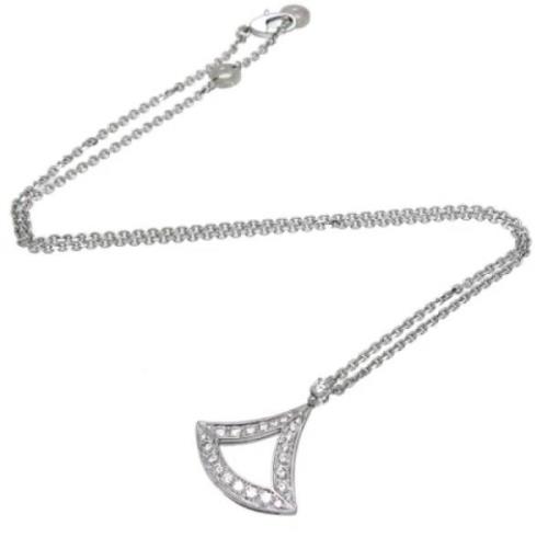 Pre-owned White Gold necklaces Bvlgari Vintage , White , Dames