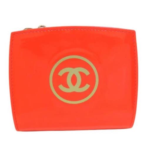 Pre-owned Leather wallets Chanel Vintage , Red , Dames