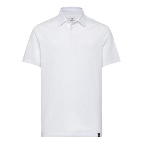 Polo Shirt In Stretch Supima Katoen, Regular Boggi Milano , White , He...