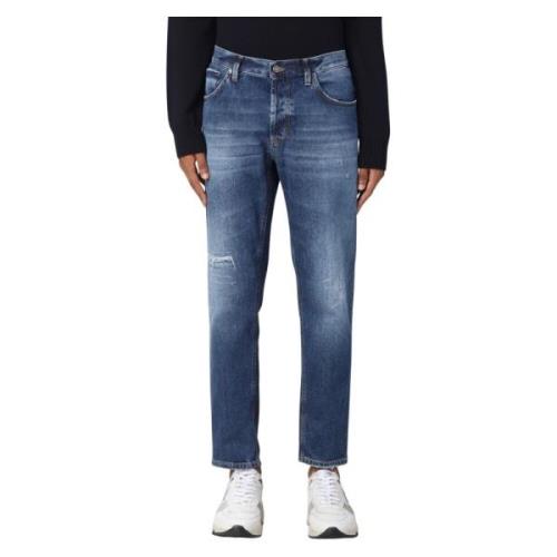 Slim Fit Denim Jeans Dondup , Blue , Heren