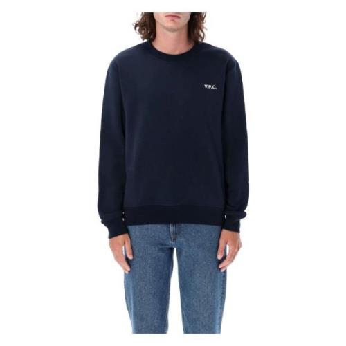 Navy/ecru Gebreide Sweat Box A.p.c. , Blue , Heren