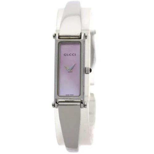 Pre-owned Stainless Steel watches Gucci Vintage , Pink , Dames