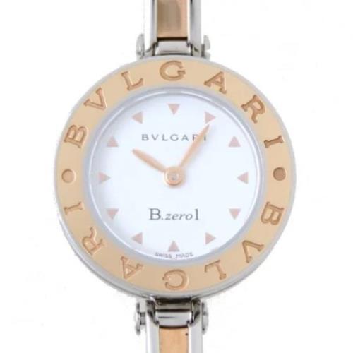 Pre-owned Stainless Steel watches Bvlgari Vintage , White , Dames