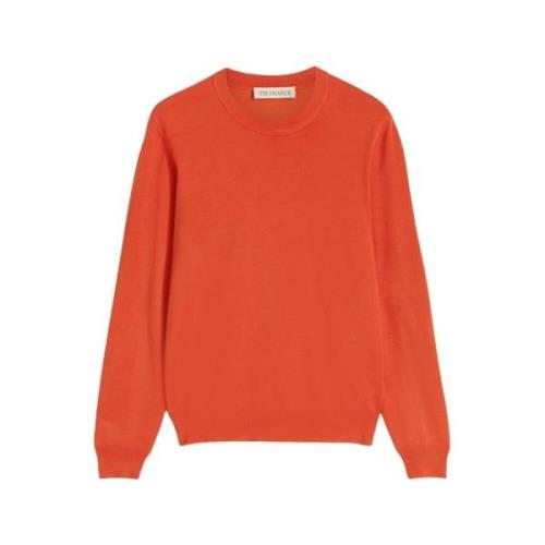 Ronde hals T-shirt Trussardi , Orange , Heren