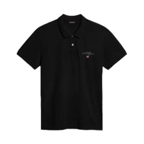 Polo Shirt Napapijri , Black , Heren