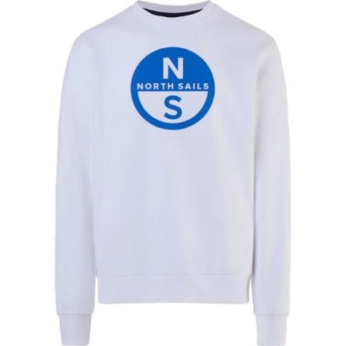 Sweatshirt met ronde hals North Sails , White , Heren