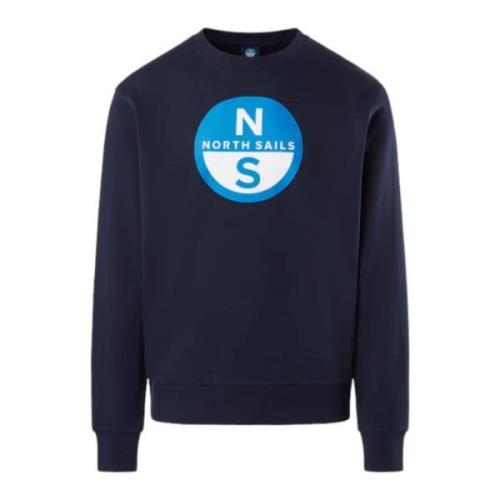 Crew Neck Sweatshirt North Sails , Blue , Heren