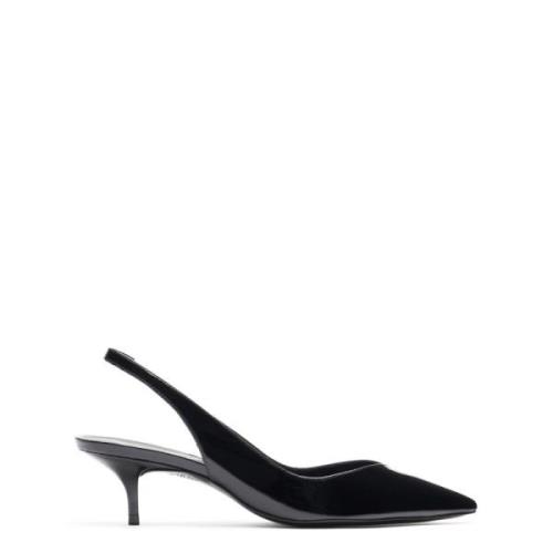 Elegante Slingback Pump met V-Cut Vamp Stuart Weitzman , Black , Dames