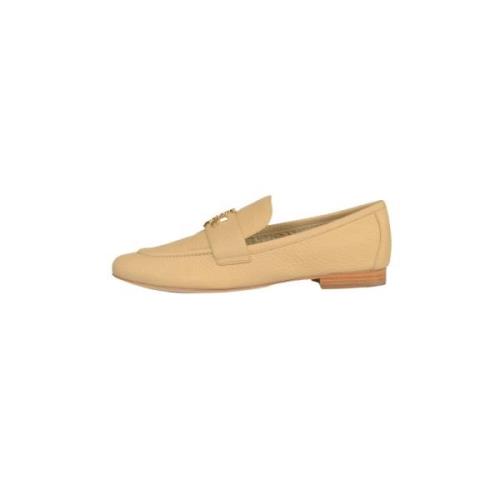 Eleanor Loafer Platte Schoenen Tory Burch , Beige , Dames