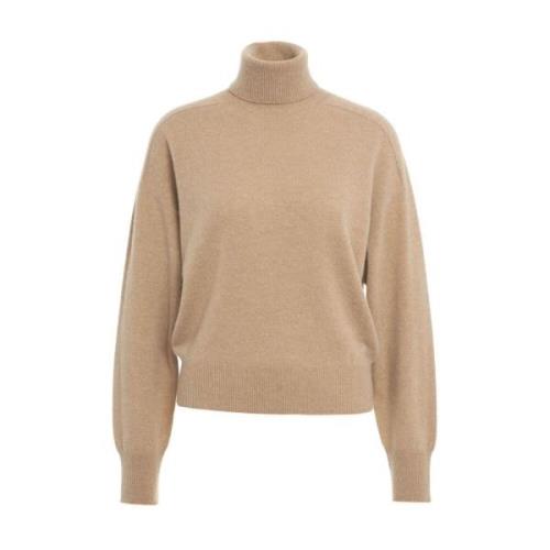 Beige Turtleneck Cashmere Sweater Aw24 MVM , Beige , Dames