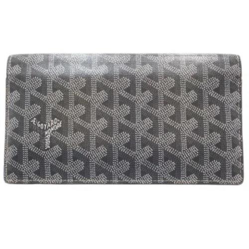 Pre-owned Leather wallets Goyard Vintage , Gray , Dames