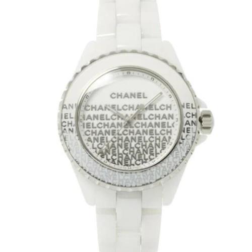 Pre-owned Stainless Steel watches Chanel Vintage , White , Dames