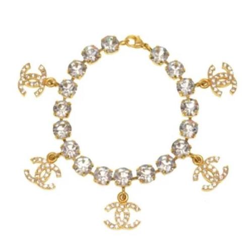 Pre-owned Fabric chanel-jewelry Chanel Vintage , White , Dames