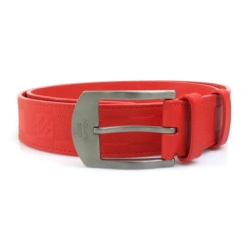 Pre-owned Fabric belts Louis Vuitton Vintage , Red , Heren