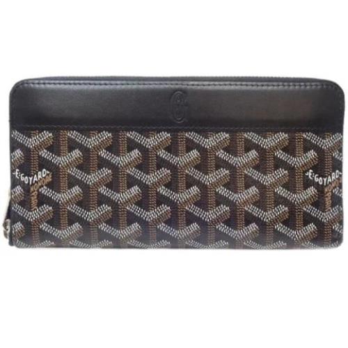 Pre-owned Leather wallets Goyard Vintage , Black , Dames