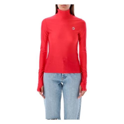 Rode hoge hals top Aw24 Coperni , Red , Dames