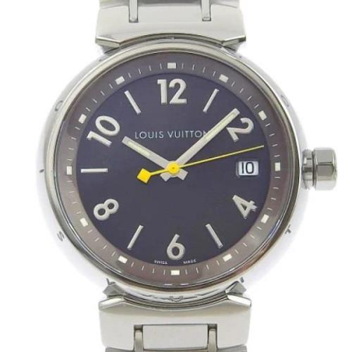 Pre-owned Stainless Steel watches Louis Vuitton Vintage , Gray , Heren