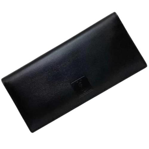 Pre-owned Leather wallets Yves Saint Laurent Vintage , Black , Heren