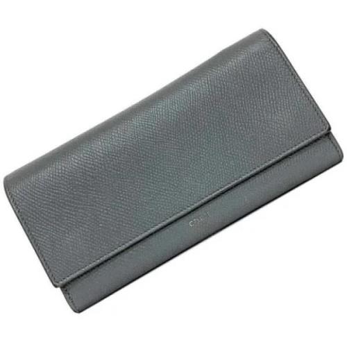 Pre-owned Leather wallets Celine Vintage , Black , Dames