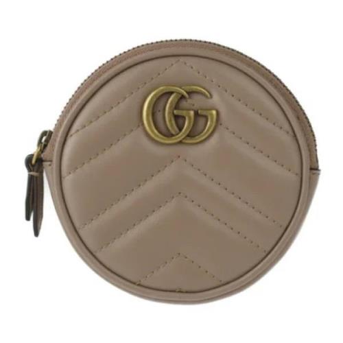 Pre-owned Leather wallets Gucci Vintage , Brown , Dames