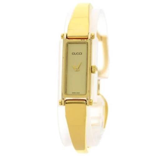 Pre-owned Stainless Steel watches Gucci Vintage , Yellow , Dames