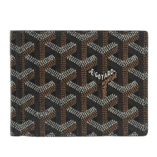 Pre-owned Leather wallets Goyard Vintage , Black , Heren