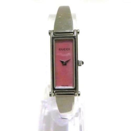 Pre-owned Stainless Steel watches Gucci Vintage , Pink , Dames