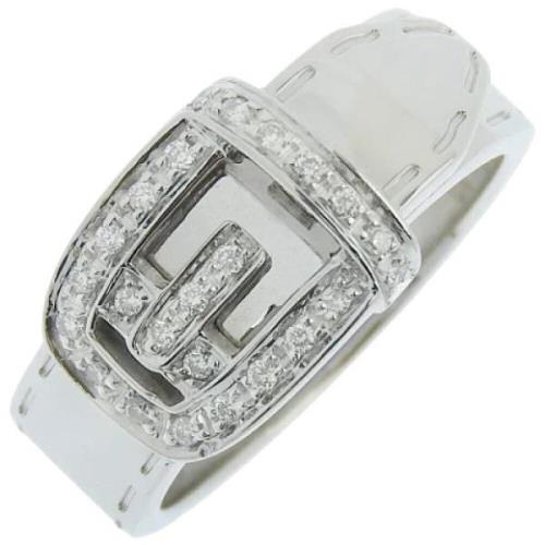 Pre-owned White Gold rings Gucci Vintage , Gray , Dames