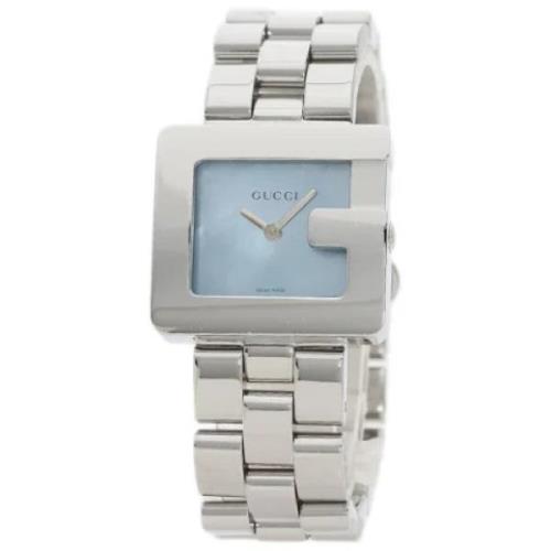 Pre-owned Stainless Steel watches Gucci Vintage , Blue , Dames