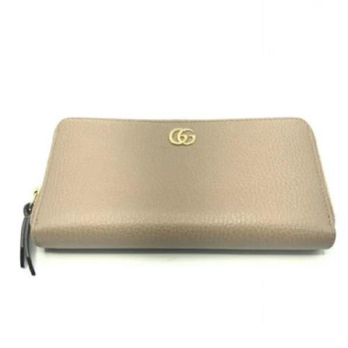 Pre-owned Canvas wallets Gucci Vintage , Beige , Dames