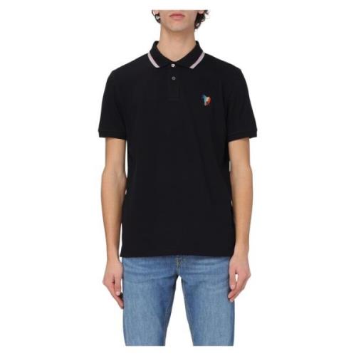 Zebra Polo voor Heren PS By Paul Smith , Black , Heren