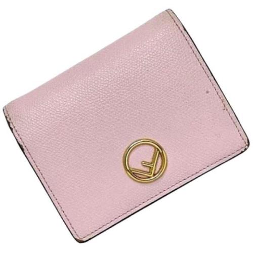 Pre-owned Leather wallets Fendi Vintage , Pink , Dames