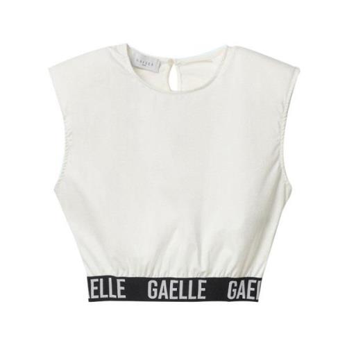 Elegante Witte T-shirt voor Vrouwen Gaëlle Paris , White , Dames