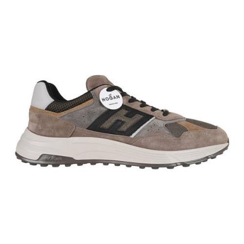 Neutrale Leren Sneakers Aw24 Hogan , Multicolor , Heren