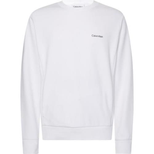 Sweatshirt met Ronde Hals Calvin Klein , White , Heren