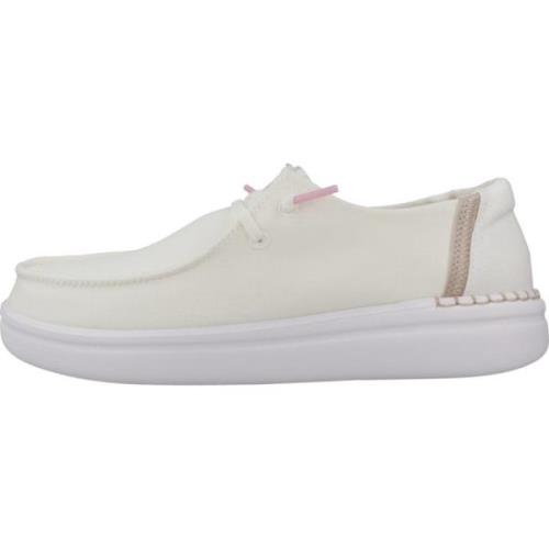 Rise Veterschoenen voor Vrouwen Hey Dude , White , Dames