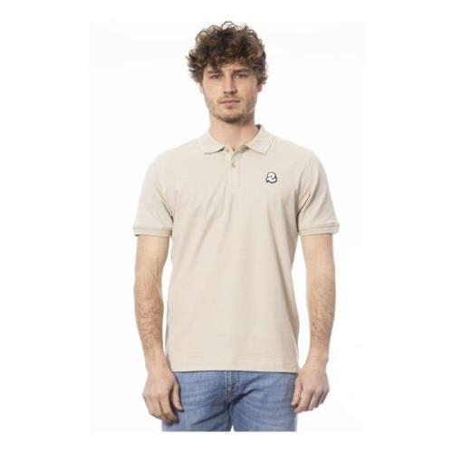 Klassiek Polo Shirt met Logo Detail Invicta , Beige , Heren