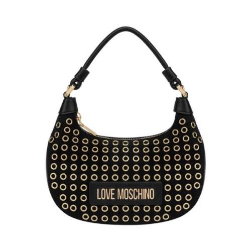 Zwarte Schoudertas Mode Accessoire Moschino , Black , Dames