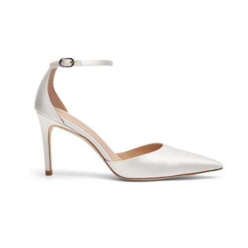 Minimalistische Bandpomp Stuart Weitzman , White , Dames