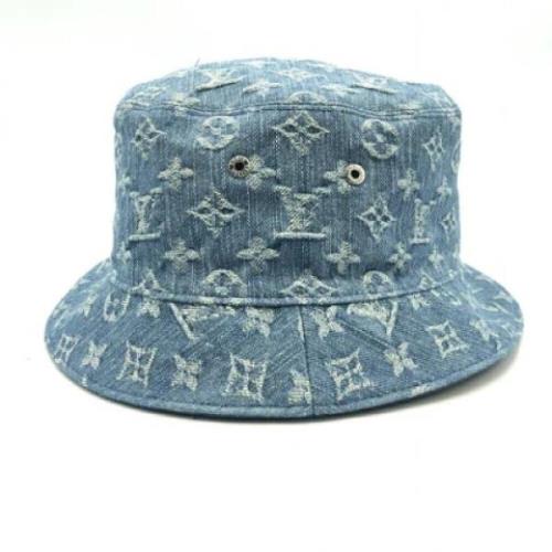 Pre-owned Fabric hats Louis Vuitton Vintage , Blue , Dames